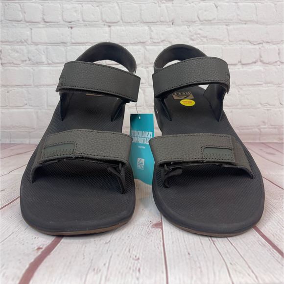 Reef Fanning Baja Brown Gum With Bottle Opener Sandals Mens Size 11 - Picture 6 of 11